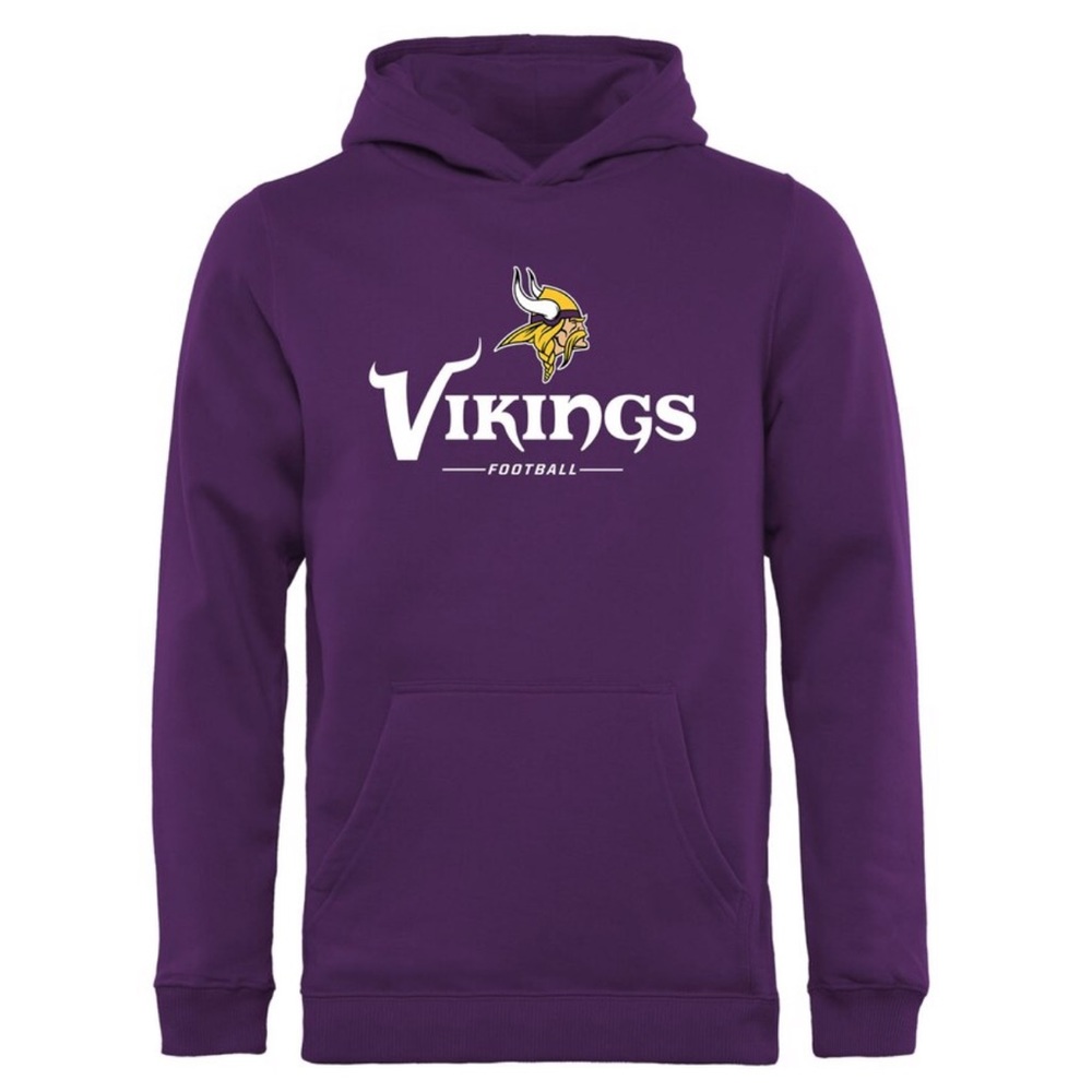 Vikings hoodie size large nfl proline